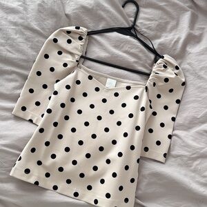 H&M Polka Dot Blouse ✨